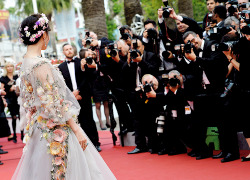 celebritiesofcolor:  Fan Bingbing attends the ‘Mad Max : Fury Road’ Premiere during the 68th annual Cannes Film Festival on May 14, 2015 in Cannes, France.