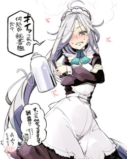 naonanigashi:  望みどおり秘書艦になった朝霜 / 日鳥@例大祭け42a さんのイラスト - ニコニコ静画 (イラスト) 