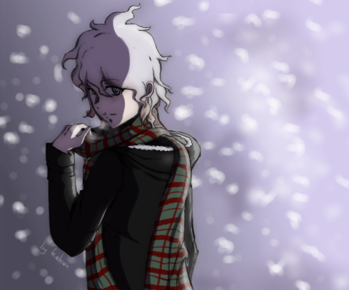  i had realized that i needed cozy soft winter-themed komaeda for my mental health.