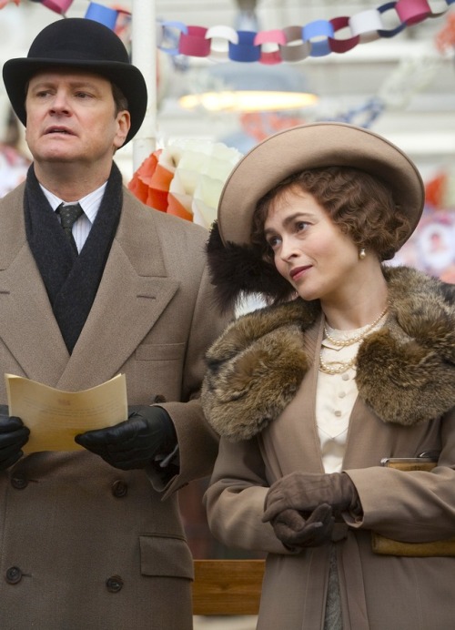 mademoisellelapiquante: Colin Firth and Helena Bonham Carter in The King’s Speech - 2010 