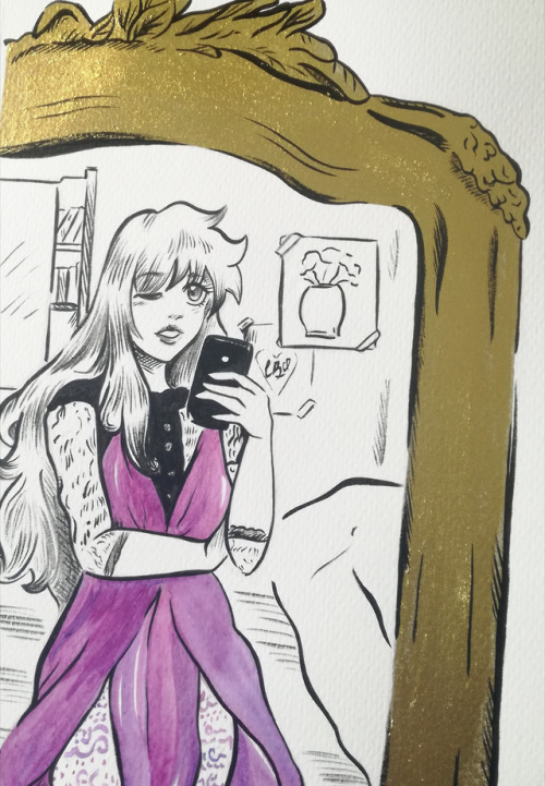 Inktober 2019: Magical Girls x Fashion. Day 6: Reena Inverse x Elie Saab
