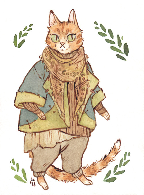 cornflakesdoesart:Cozy kitties based off of my own cat and my friend’s Grafit!