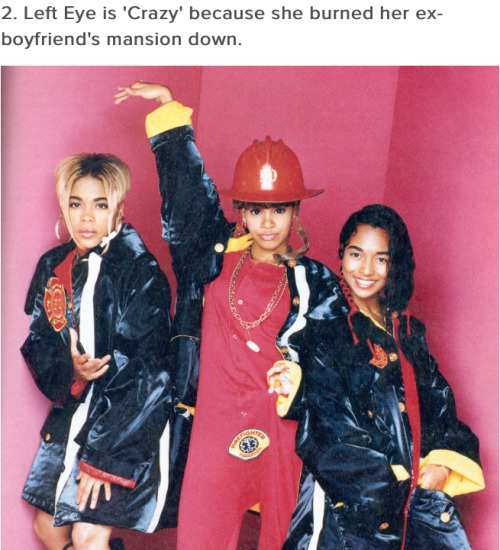 micdotcom:  12 facts that will change the way you listen to TLC’s ‘CrazySexyCool’  Even N’Sync songs can’t approach the nostalgia elicited by a TLC classic like “No Scrubs” or “Creep.” TLC is one of the few ’90s pop groups that still