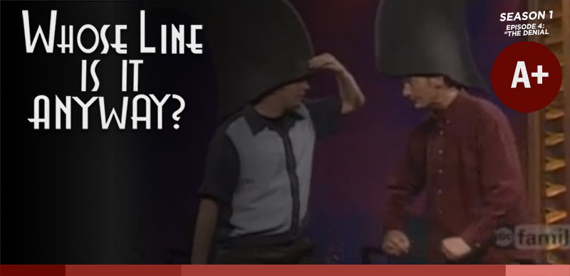Whose Line Is It Anyway? Season 1, Episode 4 Recap
In case you missed 1998’s “The Denial” episode of Whose Line, we’ve got you covered!