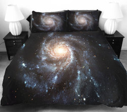 mr-optix:  cubebreaker:  Galaxy beddings by designer Jail Betray allow you to sleep among the stars.  So much yes! I need this