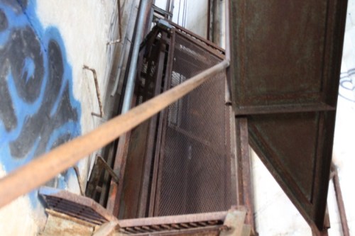 abandoned-playgrounds: The interior of the abandoned grain silos of the former Piedmont Milling Comp