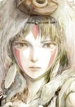 lohrien:  Mononoke Hime by 雨ふり 