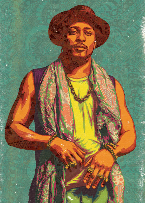 New illustration, the king of neo-soul, D’Angelo!You can check all of my work in my Facebook p