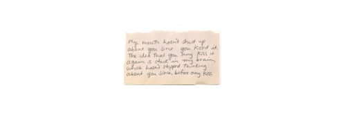 You Kissed Me.