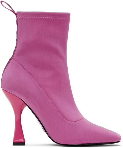 Versace Jeans Couture Pink Logo Lottie Boots by Versace Jeans Couture https://shopstyle.it/l/byHrR
