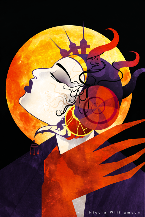 I’d love to collab with someone to do a FF8 tarot deck. Edea would be the moon obvs!