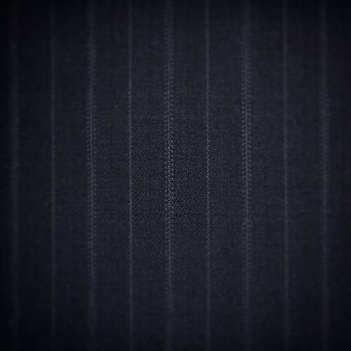 Navy Blue Herringbone with Grey Stripe Super 120&rsquo;s Suiting #yorkshirefabric #clearance #su