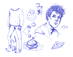 st-pam:  Doodles with blue pen I did a few weeks ago