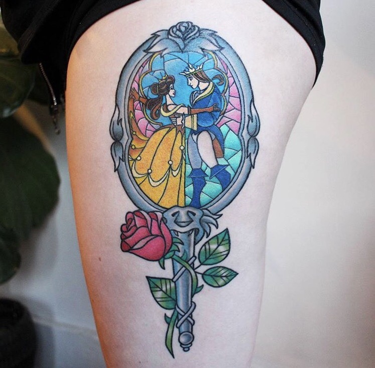 Pin by Erika Gonzales on Tattoos | Tattoos, Cute disney tattoos, Beauty and  the beast tattoo