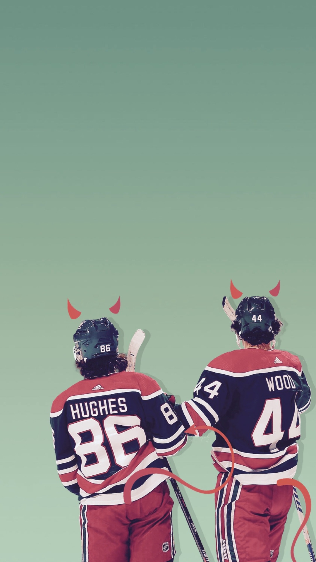 Where Hockey Meets Art — wallpapers • new jersey devils + simple (iphone