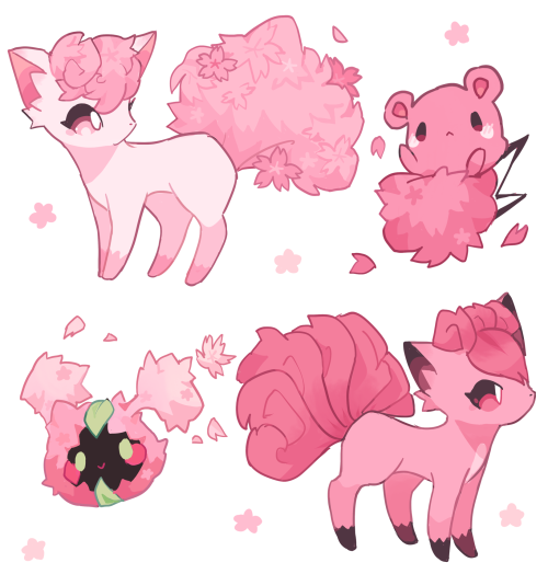 charamells:  Some more cherry blossom pokemon