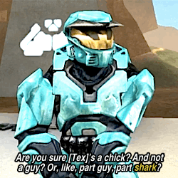 ctsouth-blog1: rvb + running gags: half shark