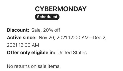 Okay I decided to go ahead and participate in Black Friday/Cyber Monday, 20% off everything from Nov