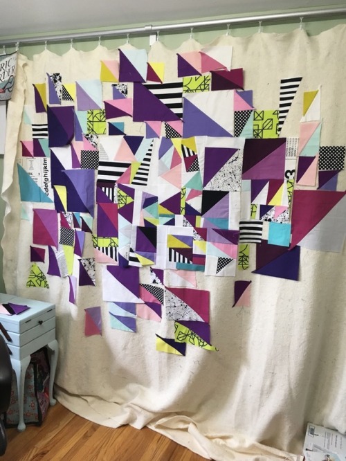 Ultra Violet quilt top: One of the bigger projects I’ve worked on over the last couple of months has