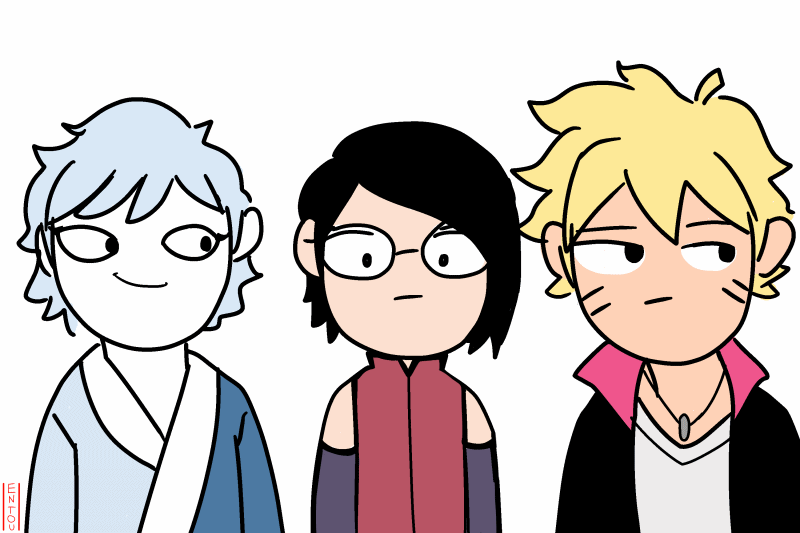 entous-art:  Mitsuki takes full advantage of his stretchy abilities.