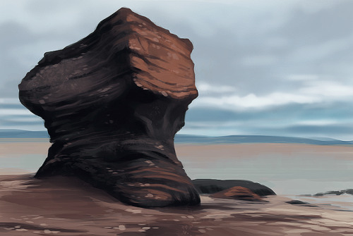 Aaaand some more rocks. Joined a speedpainting group over at deviantArt. It has a 2h time limit and 