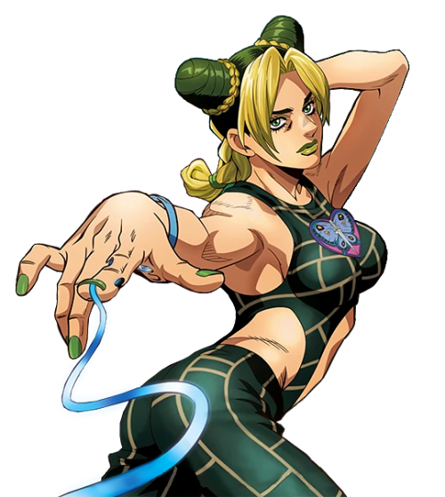 JJBA City Hall」 — New Jolyne artwork for Bandai Candy - transparent