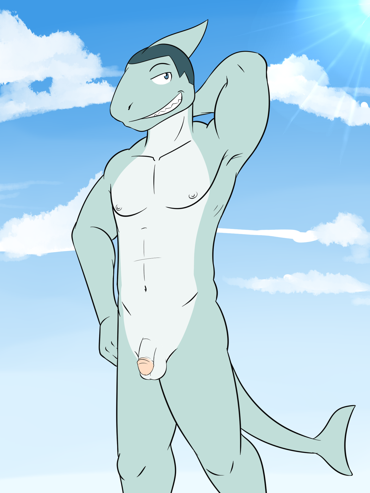 shark hunk with dick