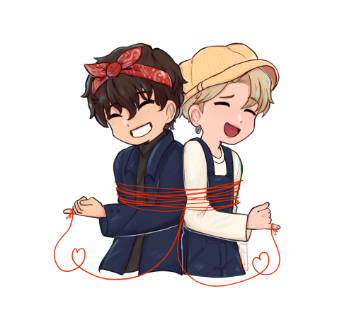 Vmins and Yoonjins that I’m going to try and turn into stickers! I’m planning on making an ot7 one t