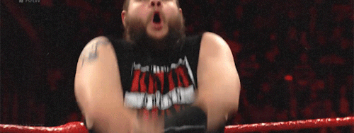 mcswaggie:Kevin Owens mocks Roman ReignsRAW November 28, 2016