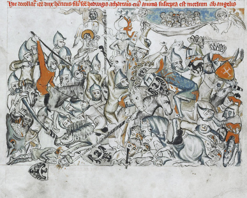 The Battle of Legnica. [x]From Vita beatae Hedwigis (1353).