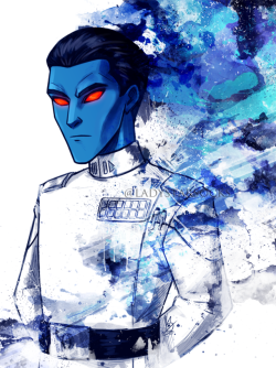 ladystarsocks: Artistically Done | Grand Admiral Thrawn | Star Wars It’s been too long since I’ve drawn my bae.  xD 