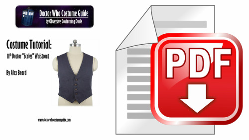 11th Doctor “scales” waistcoat tutorial PDF
