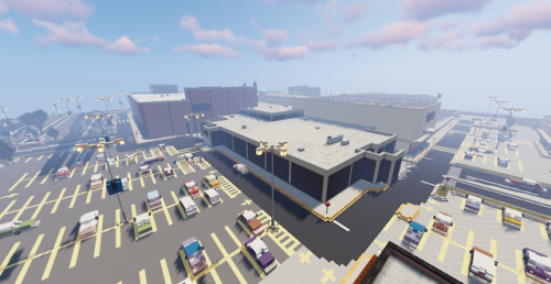 Presenting my largest build in the map thus far, the suburb of Northport’s Northdale Center Ma