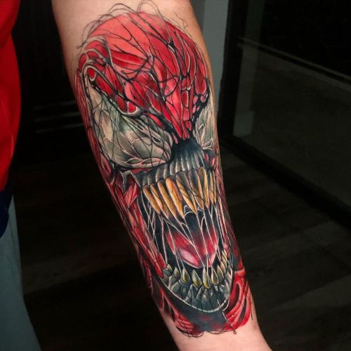 Carnage cover up that went down the other day on @og_slag adding background soon. Can’t wait t