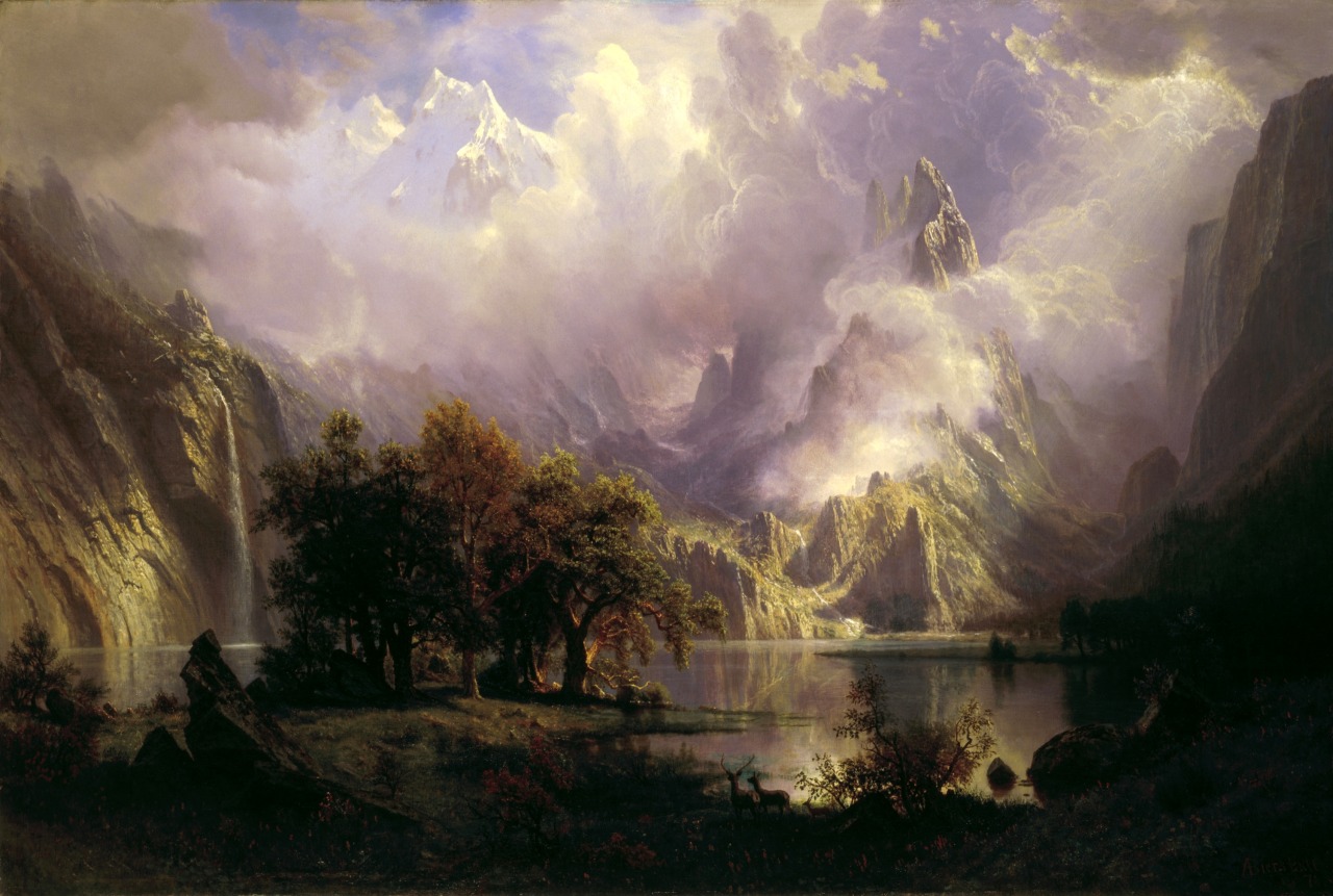fire-above-ice-below:  Paintings by Albert Bierstadt used as covers of black/viking