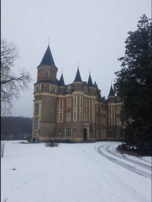 evilbuildingsblog:  Le Chateau Des Amerois AKA “Mothers of Darkness Castle” in Belgium