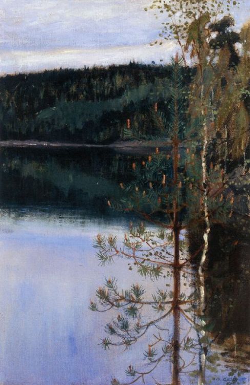 View of a Lake -  Akseli Gallen-Kallela,Finnish 1865-1931