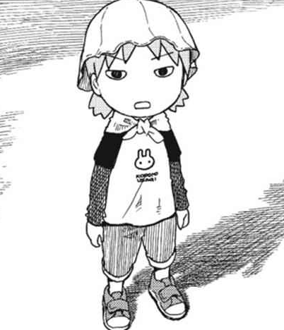 2000yearoldhoneycake:vimbry: grumpy. cranky even. [ID: 5 unconnected panels of Yotsuba from the mang