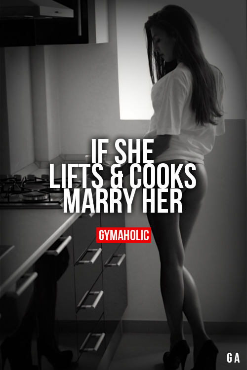 gymaaholic:  If She Lifts And Cooks, Marry Her She is a beast in the gym, beauty