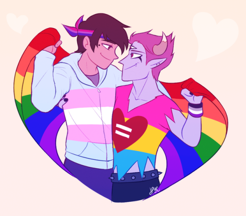 chocogummiesx: Happy Pride Month! Tomco edition!holy guac guys, i hit 1k followers ;o; //i can&rsquo