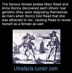 rocketmermaid:  petalthorn:  halvedmimi:  somewhathonestabe:  darkqueen-of-asgard:   ultrafacts:  Source: [x] Follow Ultrafacts for more facts!   This is true btw. I did a report about Ann Boney in school and Read actually liked her back so they ran away