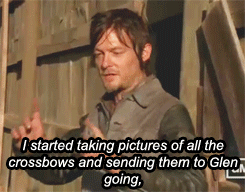 arielmh:  I have a new crossbow, and it makes it’s premier in this episode. x 