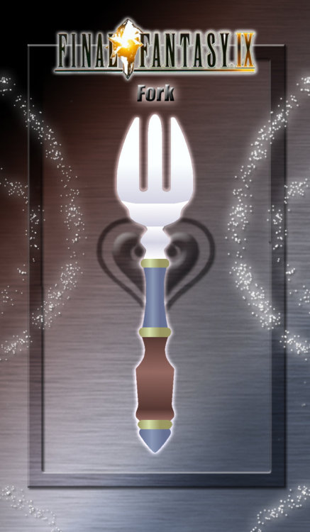 Quina’s forks fan art by WeapondesignerDawe, Final Fantasy IX