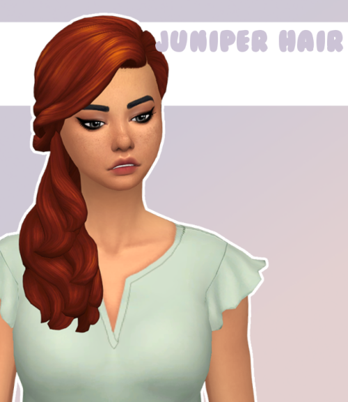 stephanine-sims:- ̗̀  Juniper Hair  ̖́-I always wanted to make something with the hair that came wit