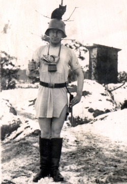Soldat allemand pendant la guerre de 14-18.