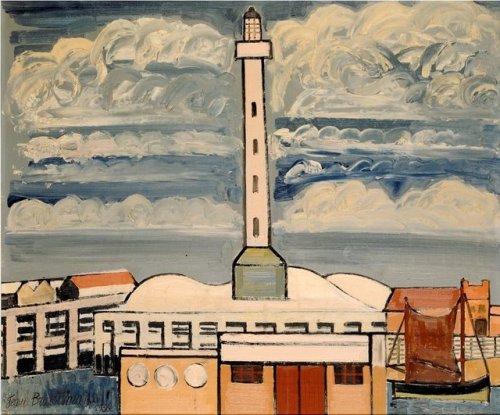 The lighthouse of Ostend. ,  Le Phare d'Ostende   -     Jean Brusselmans , 1936.Belgian,  1884 – 195