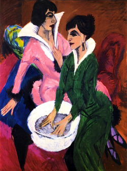 bofransson:  Two Women with a Washbasin Ernst