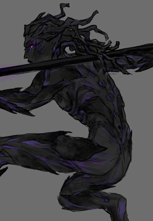 Been Drawing Some Iasha Bod Designs And It Got A Little Out Of Hand (his Morning Stretch Routine)