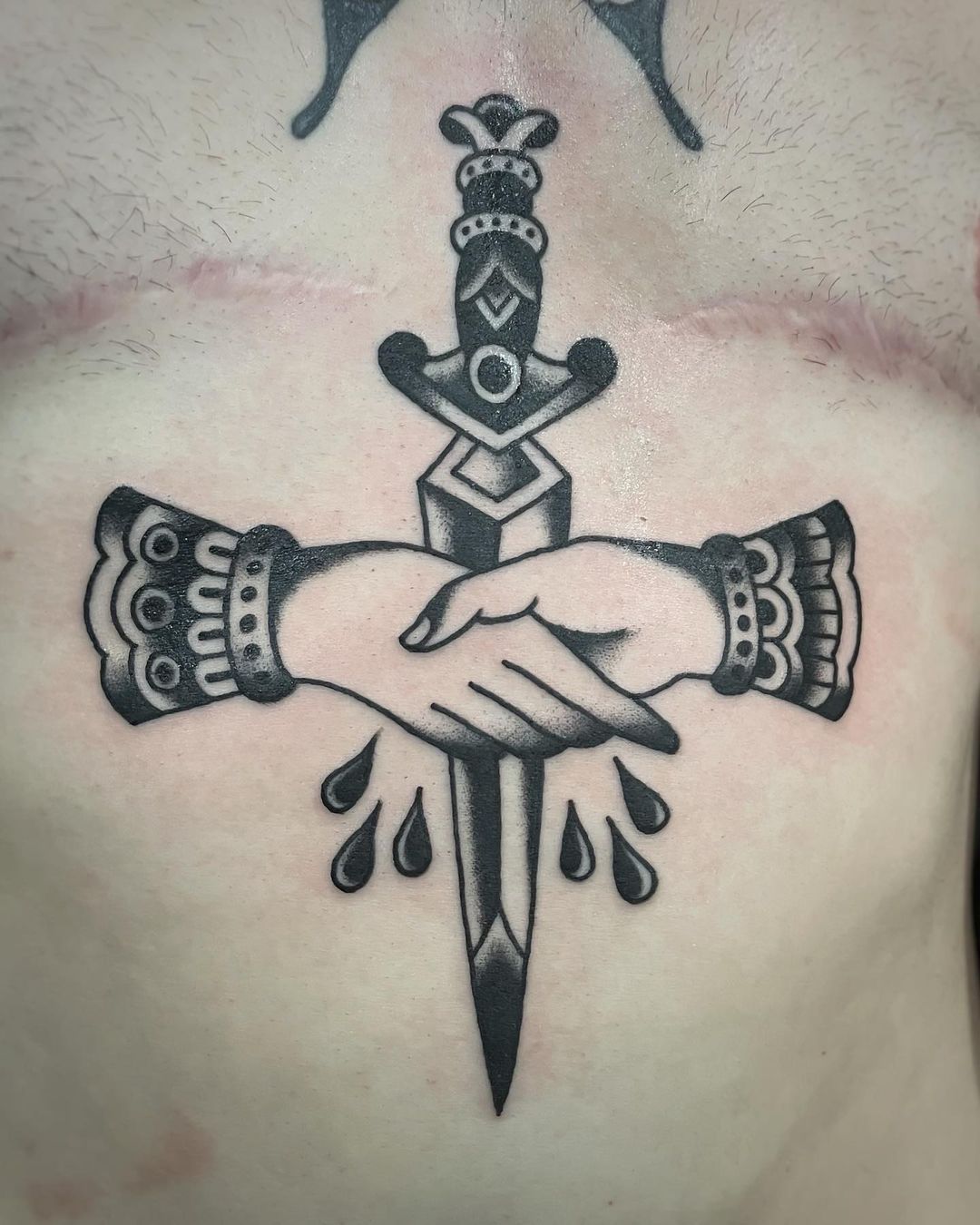 Top 64+ dagger sternum tattoo latest - thtantai2