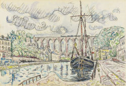 thusreluctant:  Morlaix by Paul Signac